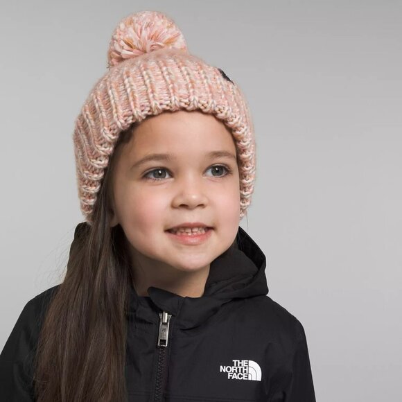 NWT The North Face Kids' Lined Cozy Grey Chunky Beanie Winter Hat - Picture 4 of 11